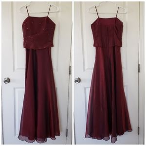 Stunning Ruby Evening Gown